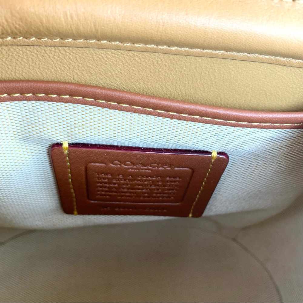 Coach Tabby Quilted Leather Convertible Backpack Honey Brown $495 - Picture 13 of 16